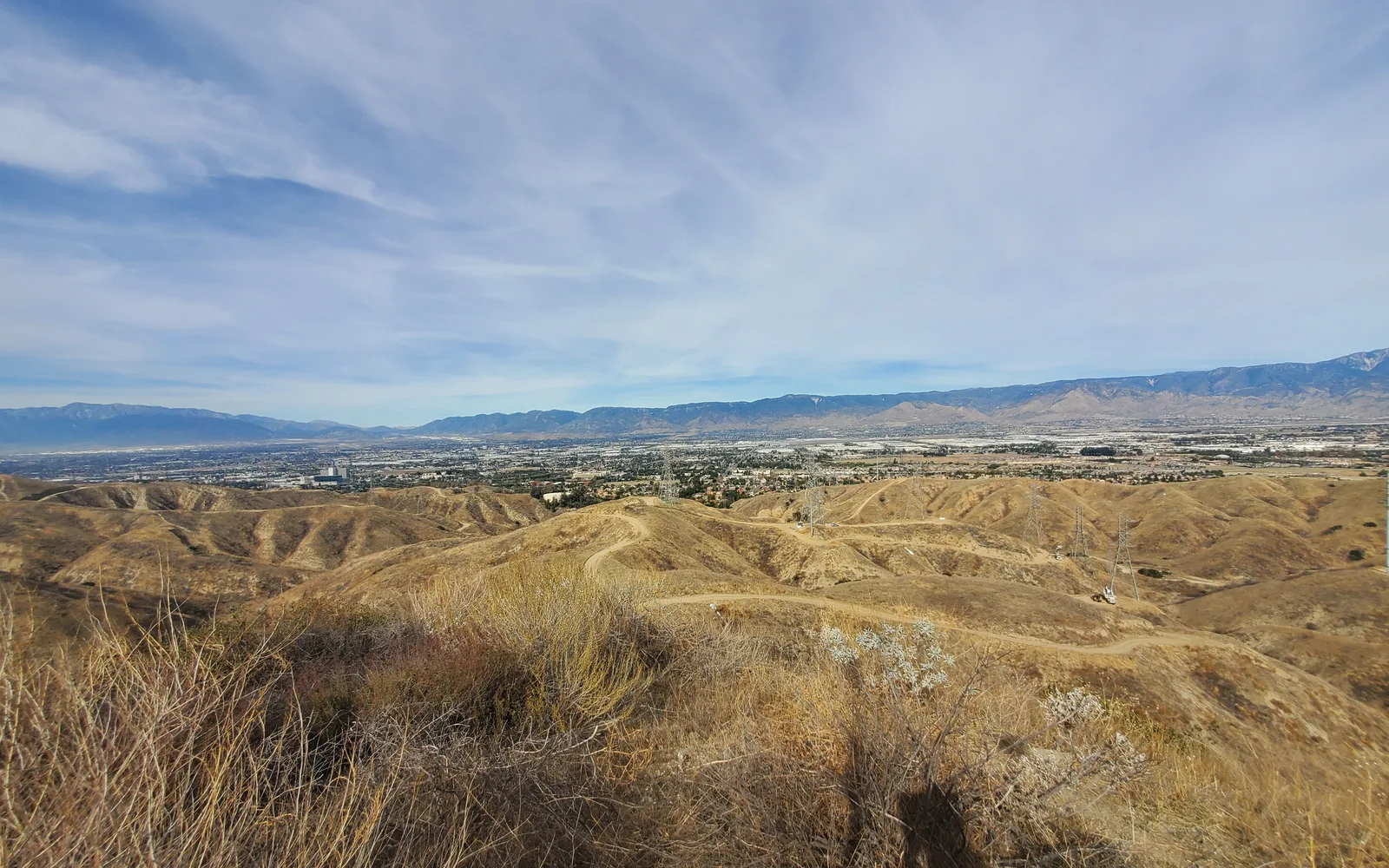 Aerial view of Loma Linda from the South Hill Preserve Trailhead